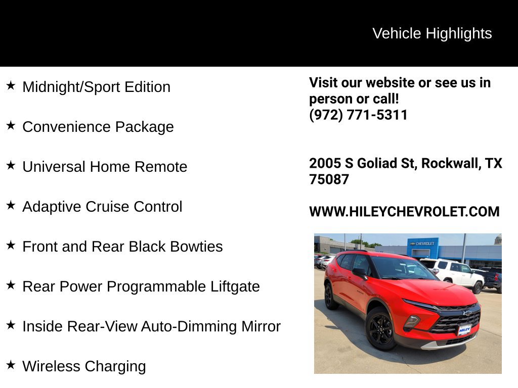 New 2026 Chevrolet Blazer LT w/ Convenience Package FWD image 9