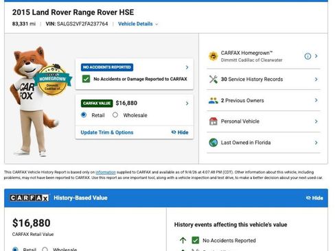 Used 2015 Land Rover Range Rover HSE AWD/4WD image 99