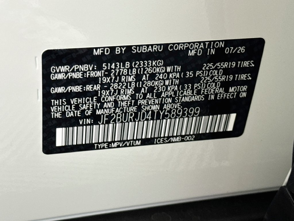 New 2026 Subaru Outback Touring XT AWD/4WD image 34