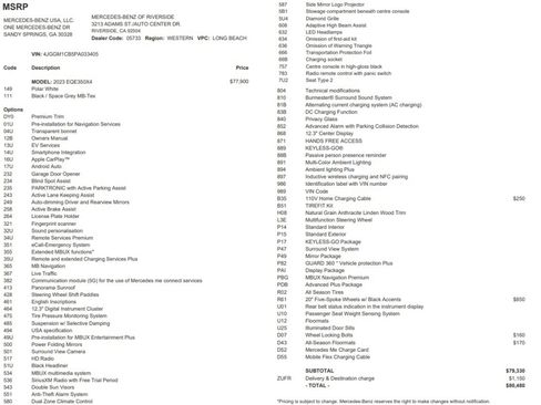 Certified 2023 Mercedes-Benz EQE 350+ 4MATIC SUV image 25