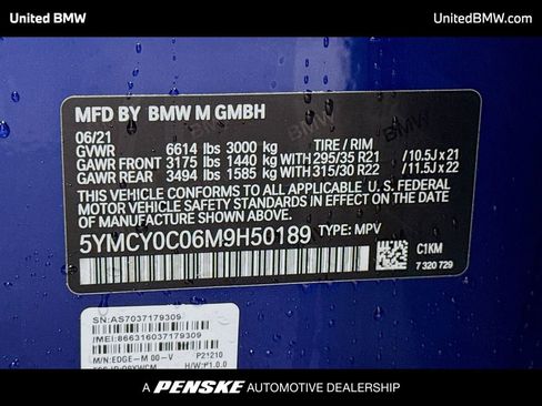 Used 2021 BMW X6 M w/ Competition Package image 15