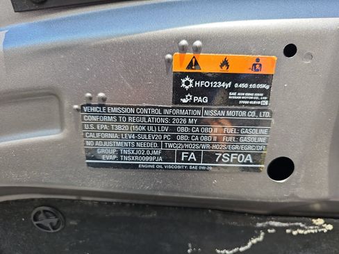 Used 2026 Nissan Sentra SV w/ Floor Mat Package FWD image 15