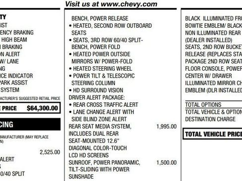 Used 2023 Chevrolet Tahoe Z71 w/ Luxury Package AWD/4WD image 2