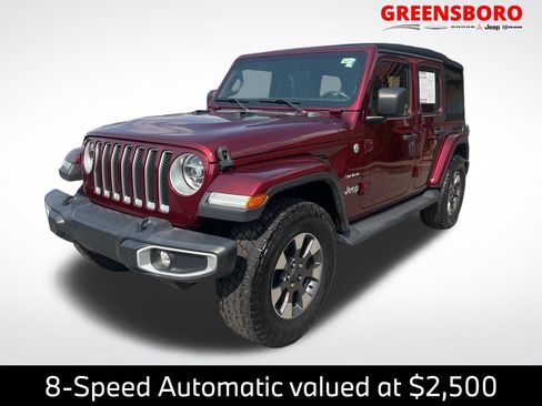 Used 2021 Jeep Wrangler Unlimited Sahara w/ LED Lighting Group image 1