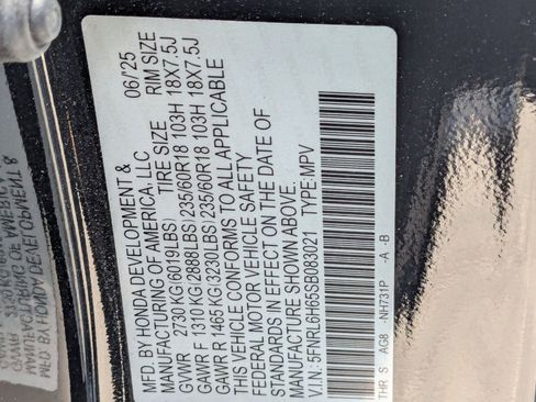 Used 2025 Honda Odyssey EX-L image 34