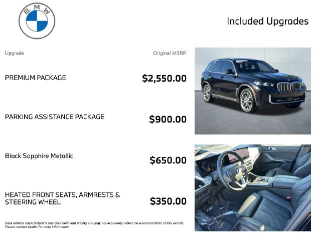 Certified 2024 BMW X5 xDrive40i w/ Premium Package AWD/4WD image 3