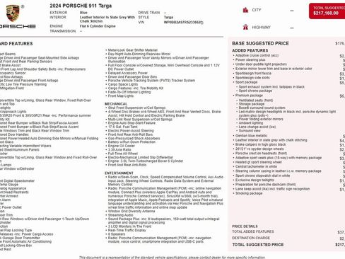 Used 2024 Porsche 911 Targa 4S w/ Premium Package image 23