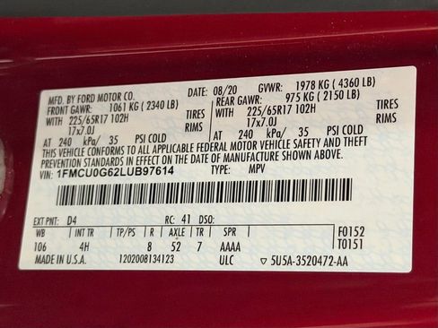 Used 2020 Ford Escape SE FWD image 28