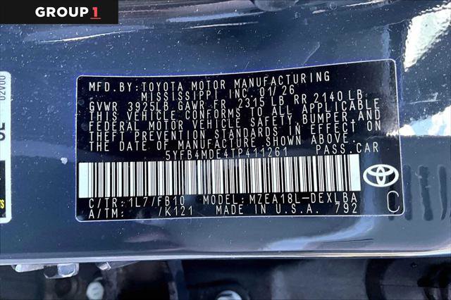 Certified 2026 Toyota Corolla LE w/ LE Premium Package FWD image 36