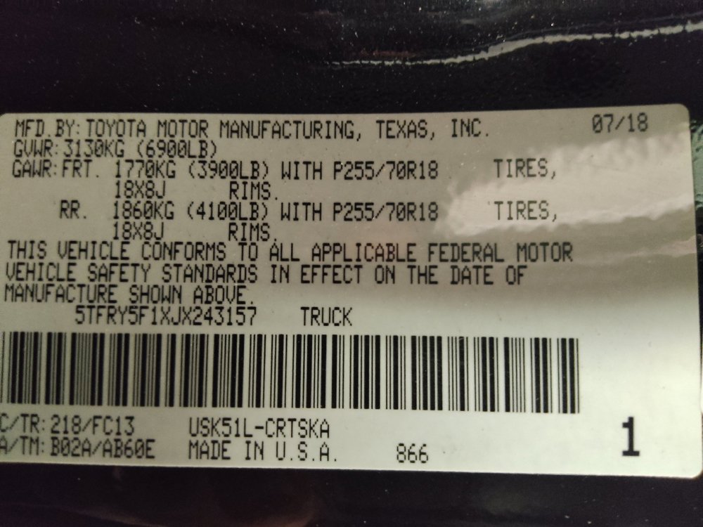 Used 2018 Toyota Tundra SR5 w/ SR5 Upgrade Package RWD image 33