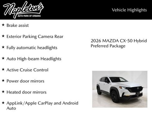 New 2026 MAZDA CX-50 2.5 S Preferred Plus Package w/ Cargo Package image 16
