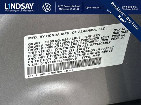 Used 2018 Honda Pilot Touring image 25