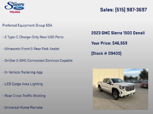 Used 2023 GMC Sierra 1500 Denali w/ Denali Reserve Package AWD/4WD image 37