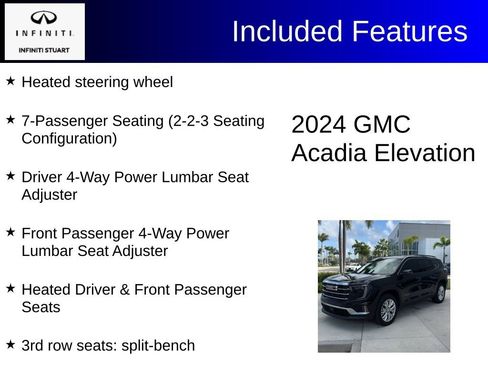 Used 2024 GMC Acadia Elevation image 3