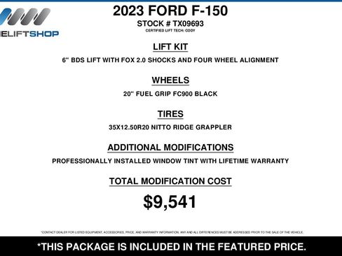 Used 2023 Ford F150 XLT w/ Equipment Group 302A High AWD/4WD image 2