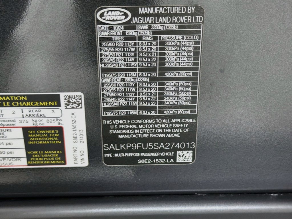 Certified 2025 Land Rover Range Rover SE AWD/4WD image 34