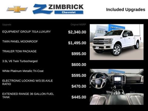 Used 2019 Ford F150 Platinum w/ Equipment Group 701A Luxury AWD/4WD image 14