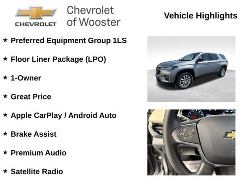 Used 2023 Chevrolet Traverse LS w/ LPO, Floor Liner Package AWD/4WD image 2