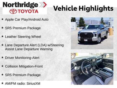 Used 2022 Toyota Tundra SR5 w/ SR5 Premium Package RWD image 2