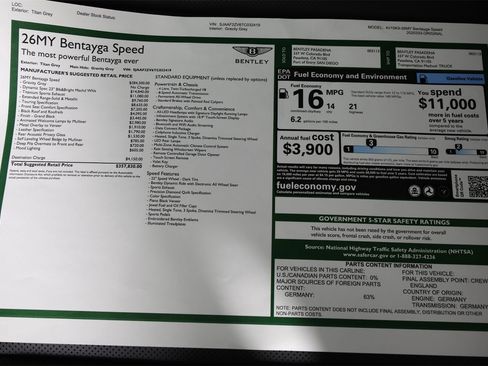 New 2026 Bentley Bentayga Speed image 39