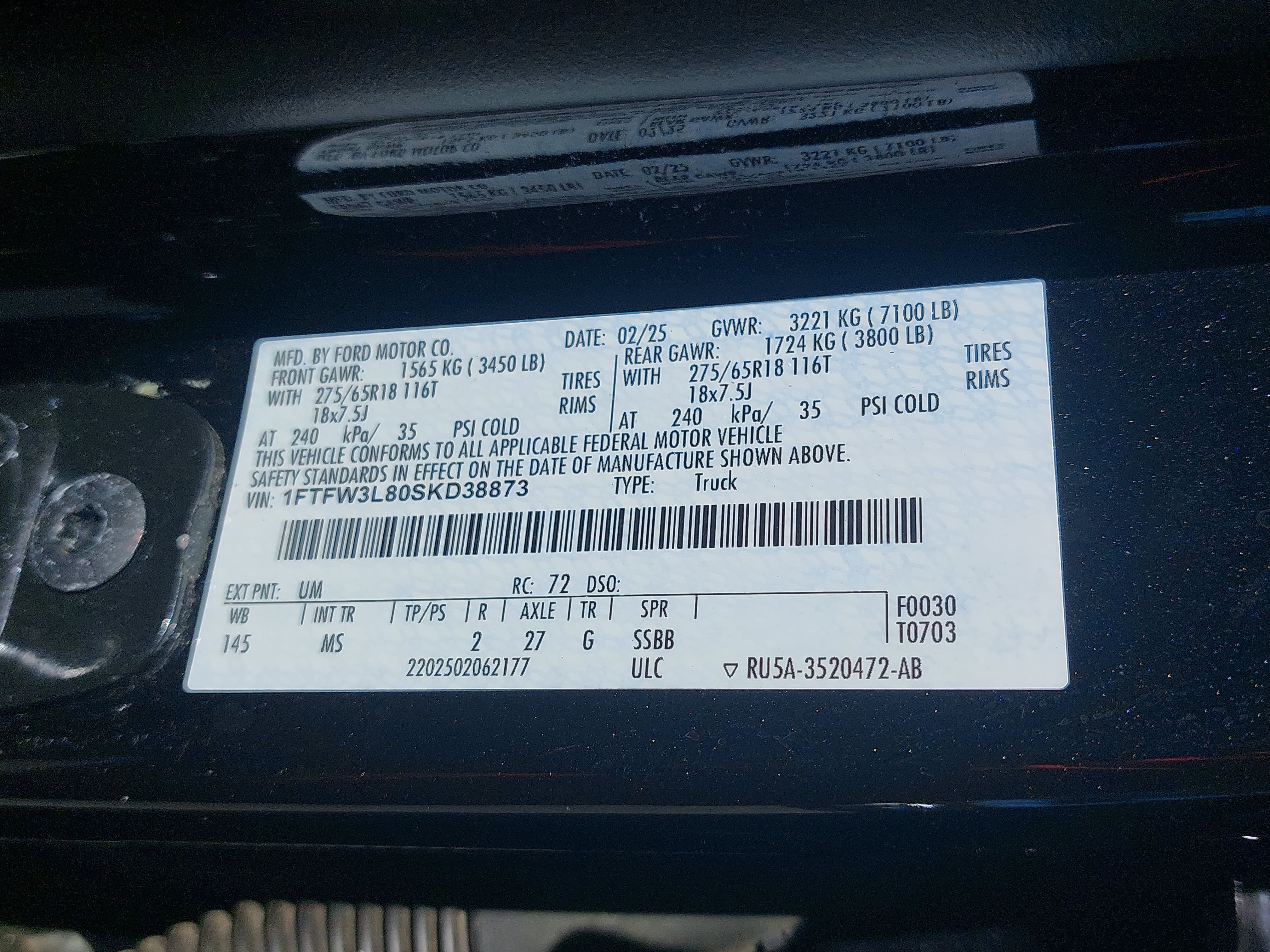 Used 2025 Ford F150 XLT w/ Equipment Group 301A Standard AWD/4WD image 33