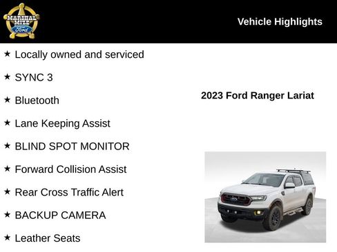 Used 2023 Ford Ranger Lariat w/ Tremor Off-Road Package image 2