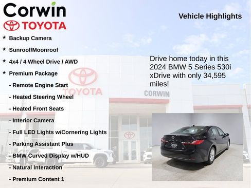 Used 2024 BMW 530i xDrive AWD/4WD image 6
