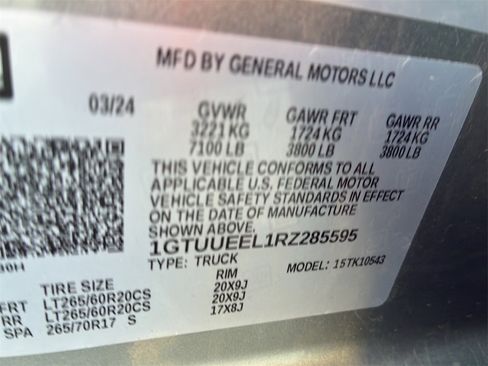 Used 2024 GMC Sierra 1500 AT4 w/ Technology Package image 20