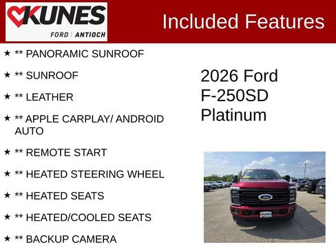 Used 2026 Ford F250 Platinum AWD/4WD image 3
