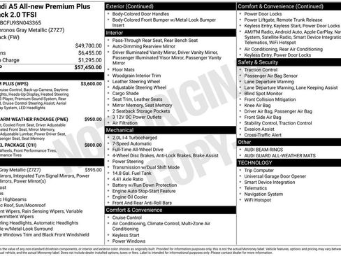 Certified 2025 Audi A5 2.0T Premium Plus w/ Premium Plus image 3