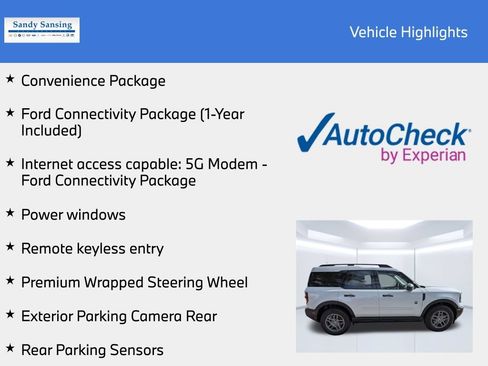 New 2026 Ford Bronco Sport Big Bend w/ Convenience Package AWD/4WD image 9