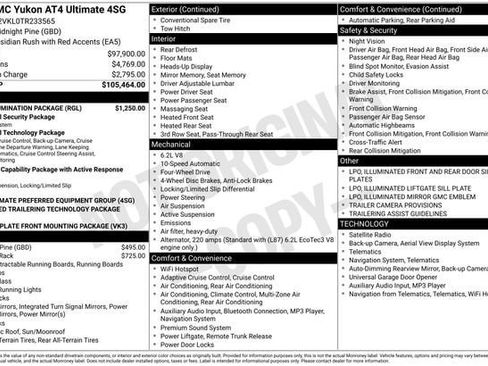 New 2026 GMC Yukon AT4 Ultimate w/ LPO, Illumination Package AWD/4WD image 16