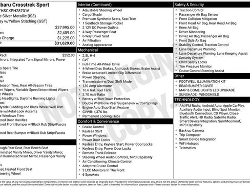 Used 2023 Subaru Crosstrek 2.5i Sport image 31