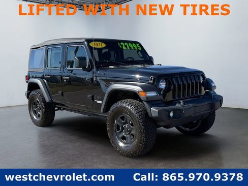 Used 2021 Jeep Wrangler Unlimited Sport image 1