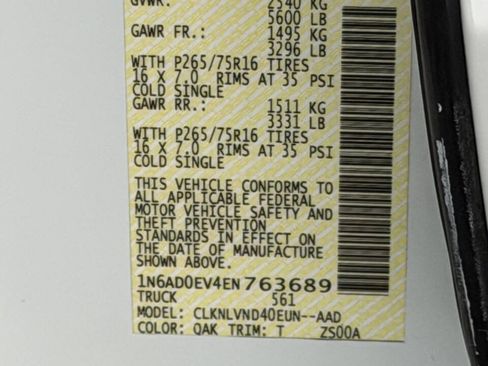 Used 2014 Nissan Frontier PRO-4X w/ Pro-4x Luxury Package image 17