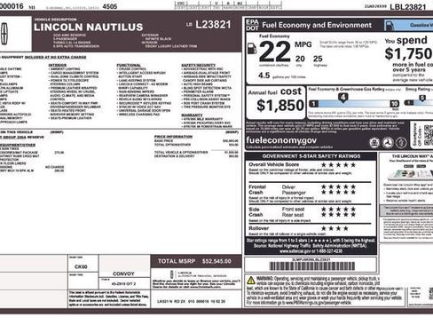 Used 2020 Lincoln Nautilus Reserve AWD/4WD image 2