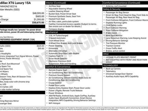 Certified 2022 Cadillac XT6 Luxury image 36