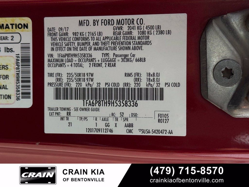 Used 2017 Ford Mustang Coupe RWD image 30
