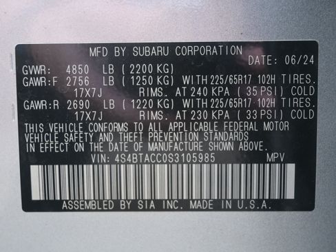 Used 2025 Subaru Outback Premium w/ Popular Package #1A AWD/4WD image 35