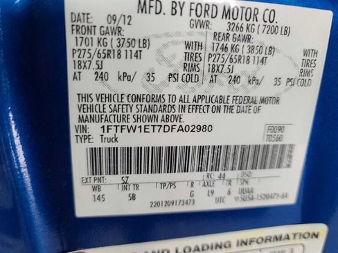 Used 2013 Ford F150 FX4 w/ Luxury Equipment Group image 48