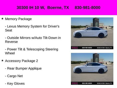 Used 2023 Lexus IS 350 F Sport w/ Memory Package RWD image 10