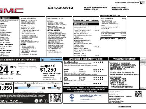 Certified 2023 GMC Acadia SLE w/ Driver Convenience Package image 2