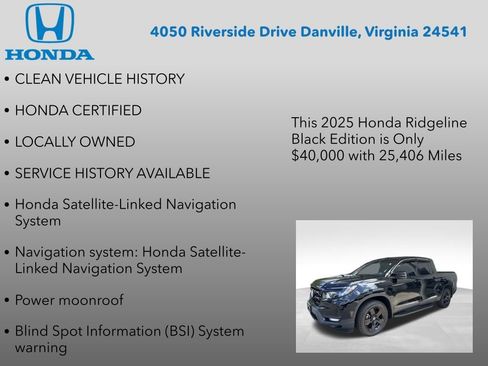 Used 2025 Honda Ridgeline Black Edition image 7