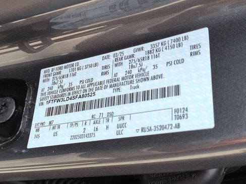 Used 2025 Ford F150 XLT w/ Equipment Group 301A Standard AWD/4WD image 35