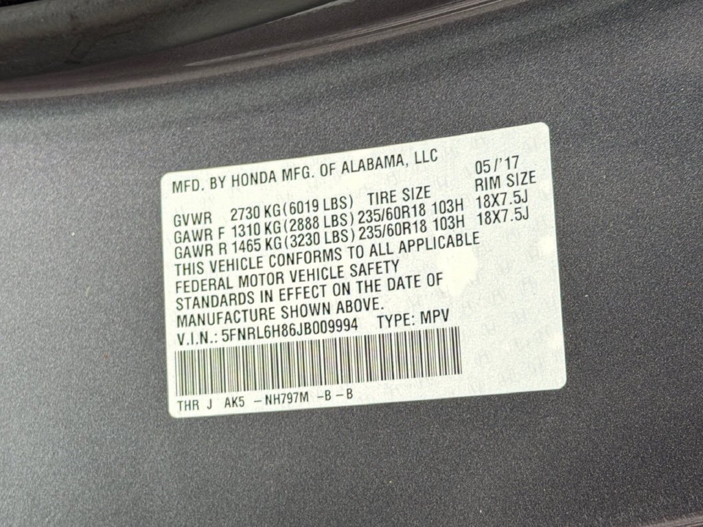 Used 2018 Honda Odyssey Touring image 16