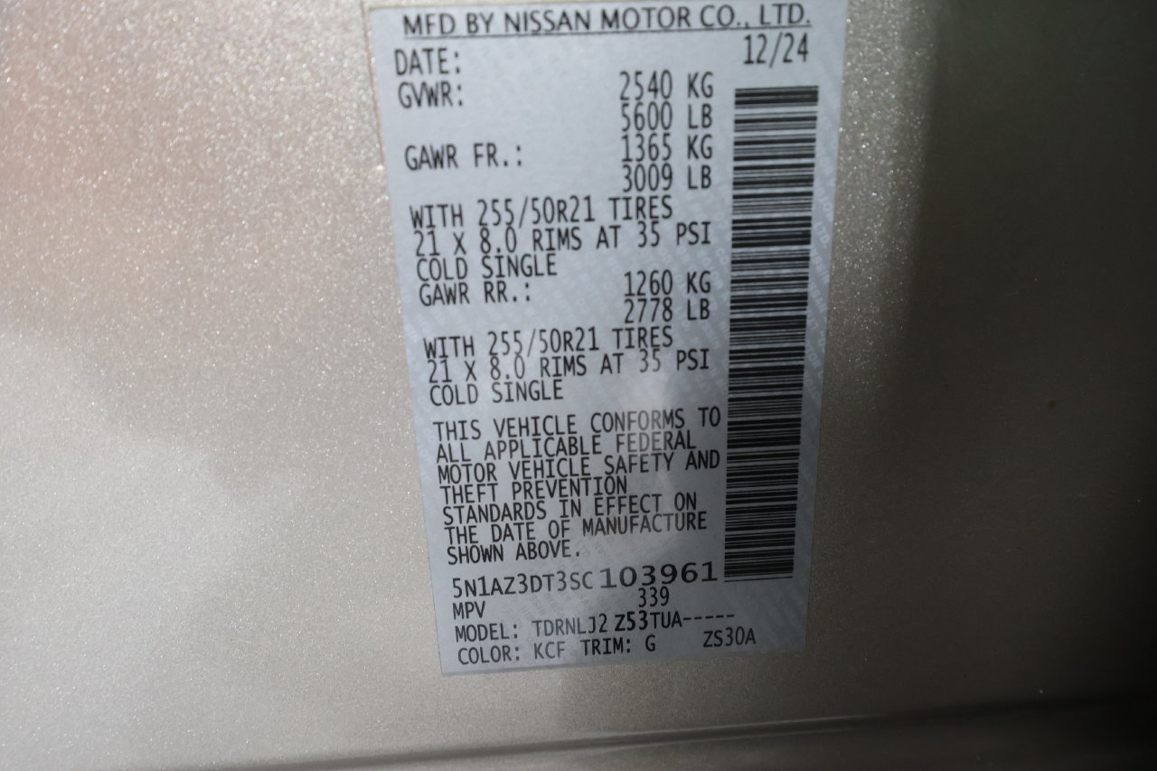 Used 2025 Nissan Murano Platinum w/ Cargo Package AWD/4WD image 33