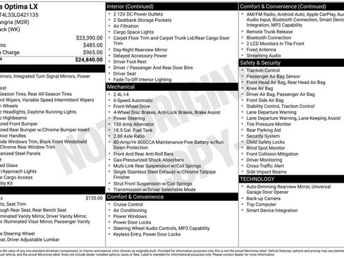 Used 2020 Kia Optima LX image 6