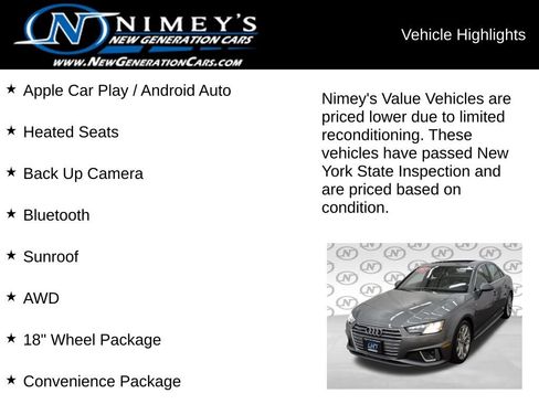 Used 2019 Audi A4 2.0T Premium w/ Convenience Package AWD/4WD image 6