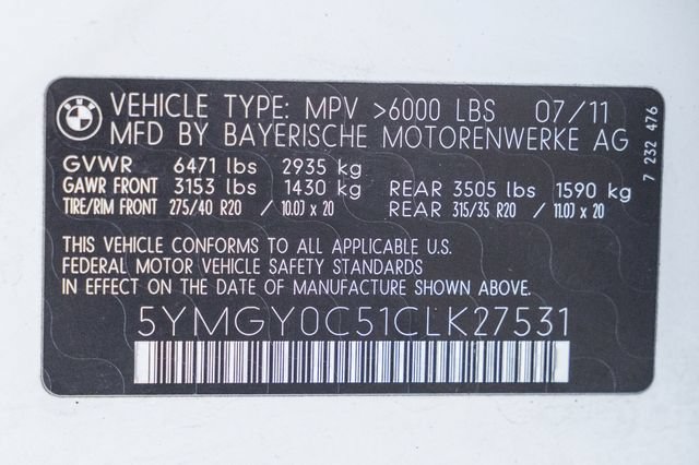 Used 2012 BMW X5 M AWD/4WD image 86