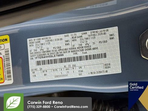 Certified 2025 Ford Ranger XLT w/ Equipment Group 301A High image 35